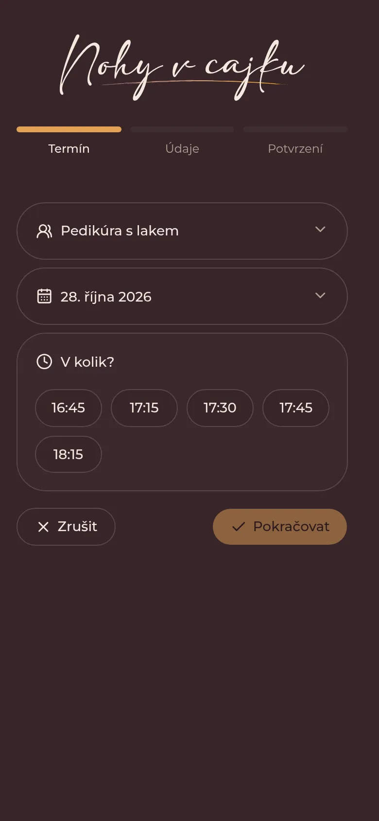 Výběr času